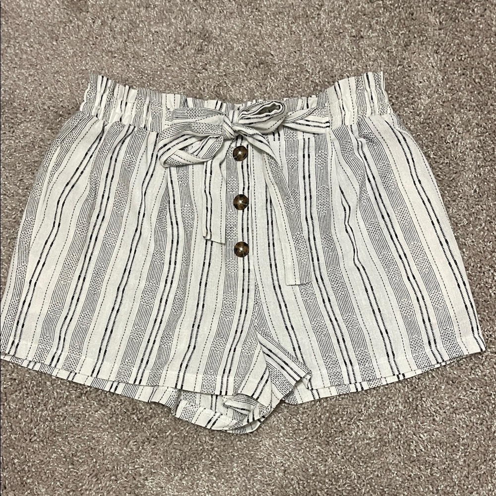 NWOT Striped Linen Shorts